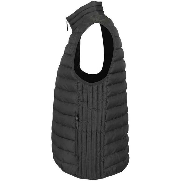 SOLS Mens Stream Body Warmer / Charcoal - Picture 3 of 5